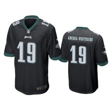 Men's Philadelphia Eagles #19 JJ Arcega-Whiteside Black Game Jersey