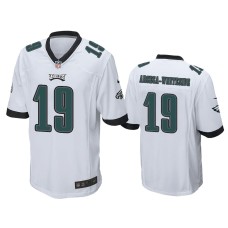 Men's Philadelphia Eagles #19 JJ Arcega-Whiteside White Game Jersey