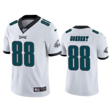 Men's Philadelphia Eagles #88 Dallas Goedert 100th Season White Vapor Limited Jersey