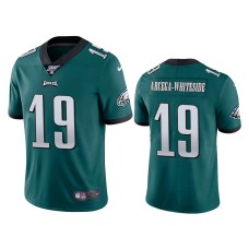 Men's Philadelphia Eagles #19 100th Season JJ Arcega-Whiteside Midnight Green Limited Jersey