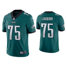 Men's Philadelphia Eagles #75 Tarron Jackson Vapor Limited Green Jersey