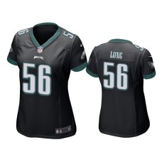 Women's Philadelphia Eagles #56 Black Chris Long Nike Game Jersey