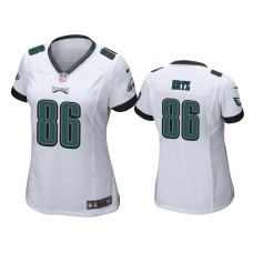 Women's Philadelphia Eagles #86 White Zach Ertz Nike Game Jersey