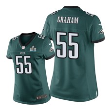 Women's Philadelphia Eagles #55 Green Brandon Graham Nike Super Bowl LII Champions Game Jersey