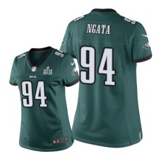 Women's Philadelphia Eagles #94 Green Haloti Ngata Nike Super Bowl LII Champions Game Jersey