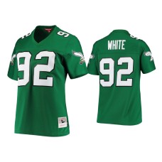 Women's Philadelphia Eagles #92 Reggie White Green Legacy Replica 1990 Jersey