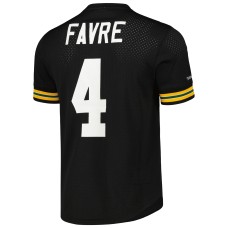 Brett Favre Green Bay Packers Mitchell & Ness Retired Player Name & Number Mesh Top - Black