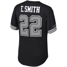 Emmitt Smith Dallas Cowboys Mitchell & Ness Retired Player Name & Number Mesh Top - Black