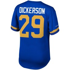 Eric Dickerson Los Angeles Rams Mitchell & Ness Retired Player Name & Number Mesh Crew Neck Top - Royal