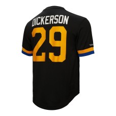 Eric Dickerson Los Angeles Rams Mitchell & Ness Retired Player Name & Number Mesh Top - Black