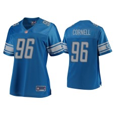 Women's Detroit Lions #96 Jashon Cornell Blue Pro Line Jersey