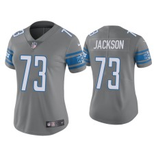 Women's Detroit Lions #73 Color Rush Limited Jonah Jackson Steel Jersey