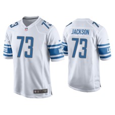 Men's Detroit Lions #73 Jonah Jackson White Game Jersey