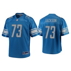 Men's Detroit Lions #73 Jonah Jackson Blue Pro Line Jersey