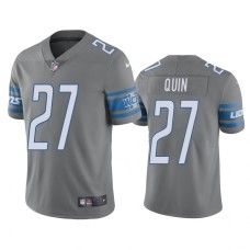 Men's Detroit Lions #27 Nike Glover Quin Steel Color Rush Limited Jersey