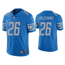 Men's Detroit Lions #26 Vapor Limited Ifeatu Melifonwu Lions Light Blue Jersey