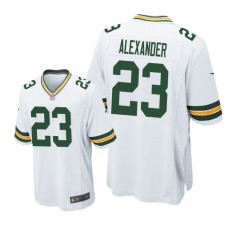 Men's Green Bay Packers #23 White Jaire Alexander Nike Game Jersey