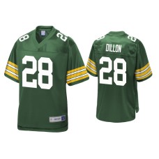 Men's Green Bay Packers #28 A.J. Dillon Green Pro Line Jersey