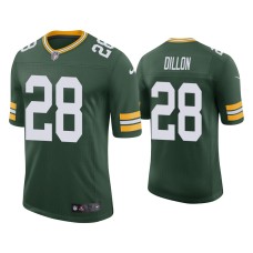 Men's Green Bay Packers #28 A.J. Dillon Green 2020 NFL Draft Vapor Limited Jersey