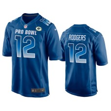 Men's Green Bay Packers #12 Packers Aaron Rodgers NFC Nike Game Royal  Jersey - 2019 Pro Bowl