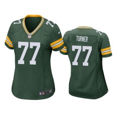 Women's Green Bay Packers #77 Billy Turner Green Game Jersey