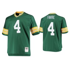 Men's Green Bay Packers #4 Brett Favre Green Throwback Retired Jersey