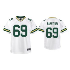 Youth Green Bay Packers #69 David Bakhtiari White Game Jersey