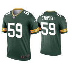 Men's Green Bay Packers #59 De'Vondre Campbell Green Legend Jersey