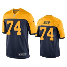 Men's Green Bay Packers #74 Elgton Jenkins Navy NFL Draft Game Jersey