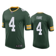 Men's Green Bay Packers #4 100th Season Brett Favre Green Limited Jersey