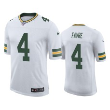 Men's Green Bay Packers #4 Brett Favre 100th Season White Vapor Limited Jersey