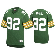 Men's Green Bay Packers #92 Reggie White Green Acid Wash Retired Player Jersey