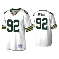 Men's Green Bay Packers #92 Reggie White White 1996 Legacy Replica Throwback Jersey