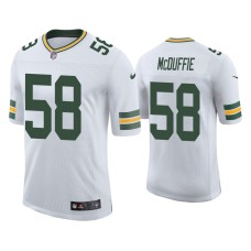 Men's Green Bay Packers #58 Isaiah McDuffie Vapor Limited White Jersey