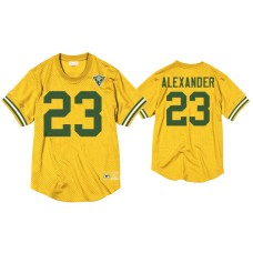 Men's Green Bay Packers #23 Jaire Alexander Gold 75th Anniversary Throwback Jersey