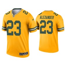 Men's Green Bay Packers #23 Jaire Alexander Gold Inverted Legend Jersey