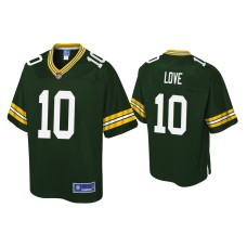 Youth Green Bay Packers #10 Jordan Love Green Pro Line Jersey