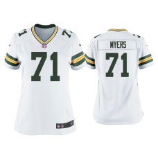 Women's Green Bay Packers #71 Josh Myers White Game Jersey