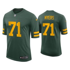 Men's Green Bay Packers #71 Josh Myers Vapor Limited Green Jersey