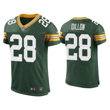 Men's Green Bay Packers #28 A. J. Dillon Green Classic Vapor Elite Jersey