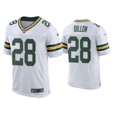 Men's Green Bay Packers #28 A. J. Dillon White Classic Vapor Elite Jersey