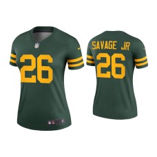 Women's Green Bay Packers #26 Darnell Savage Jr. Green Alternate Legend Jersey