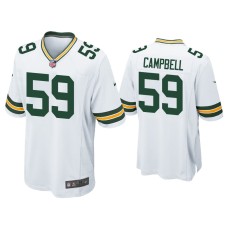 Men's Green Bay Packers #59 De'Vondre Campbell White Game Jersey