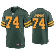 Men's Green Bay Packers #74 Elgton Jenkins Green Alternate Game Jersey