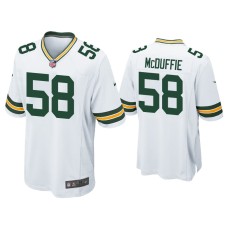 Men's Green Bay Packers #58 Isaiah McDuffie White Game Jersey