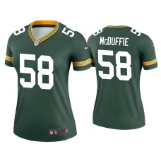 Women's Green Bay Packers #58 Isaiah McDuffie Green Legend Jersey