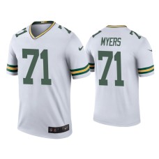 Men's Green Bay Packers #71 Color Rush Legend Josh Myers White Jersey