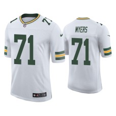 Men's Green Bay Packers #71 Josh Myers Vapor Limited White Jersey