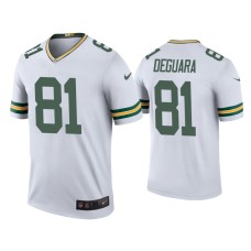 Men's Green Bay Packers #81 Color Rush Legend Josiah Deguara White Jersey