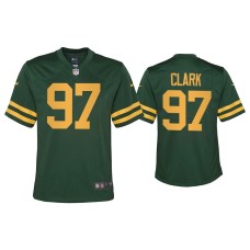 Youth Green Bay Packers #97 Kenny Clark Green Alternate Game Jersey